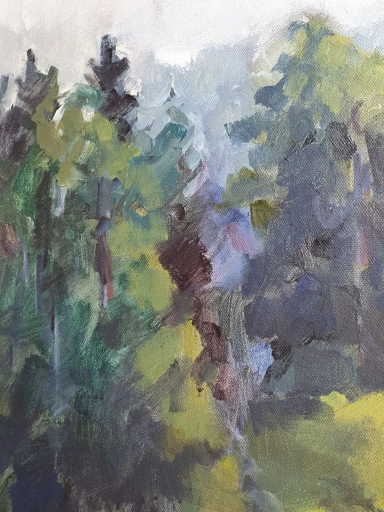 "Berg im Nebel" Etüde — Ansicht 3