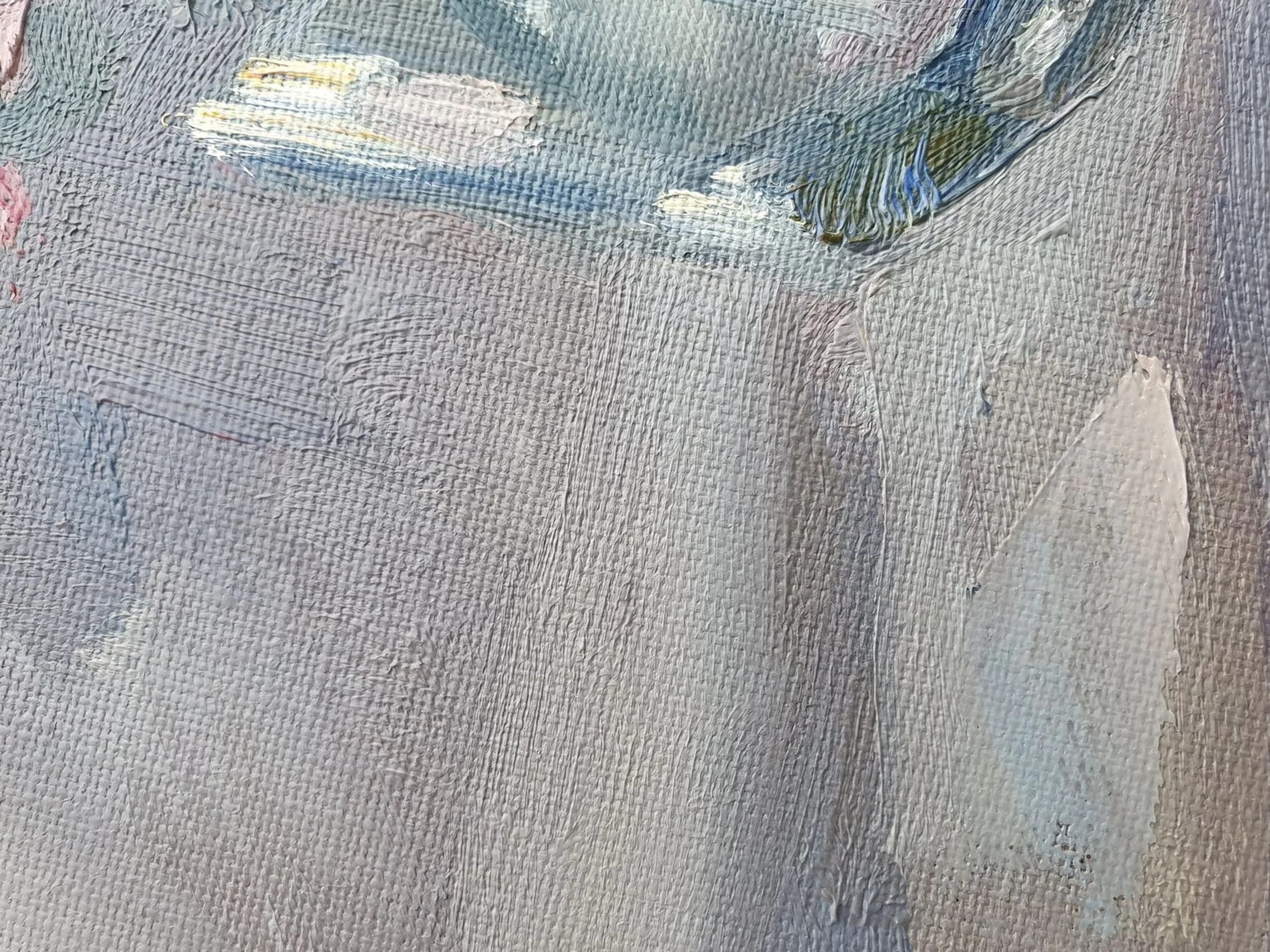 "Rosen in einer Glasvase"  Etüde (Weiß) — Ansicht 9