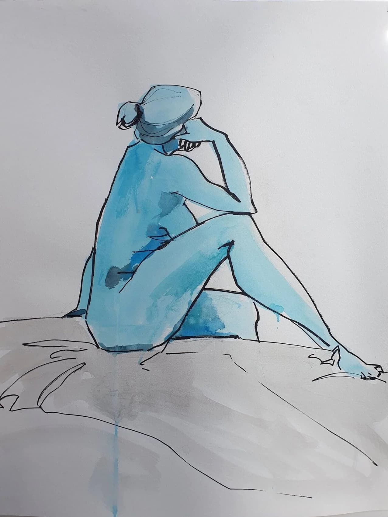 Aktzeichnung Frau